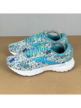 Brooks Trace Hero Athletic Running Shoes Womens 8 Nursing Medical Doctor Blue